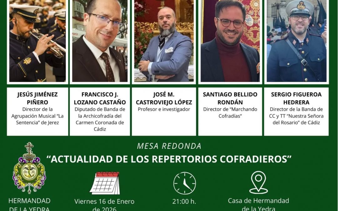 Los sones de la Semana Santa, a debate en la Hermandad de la Yedra