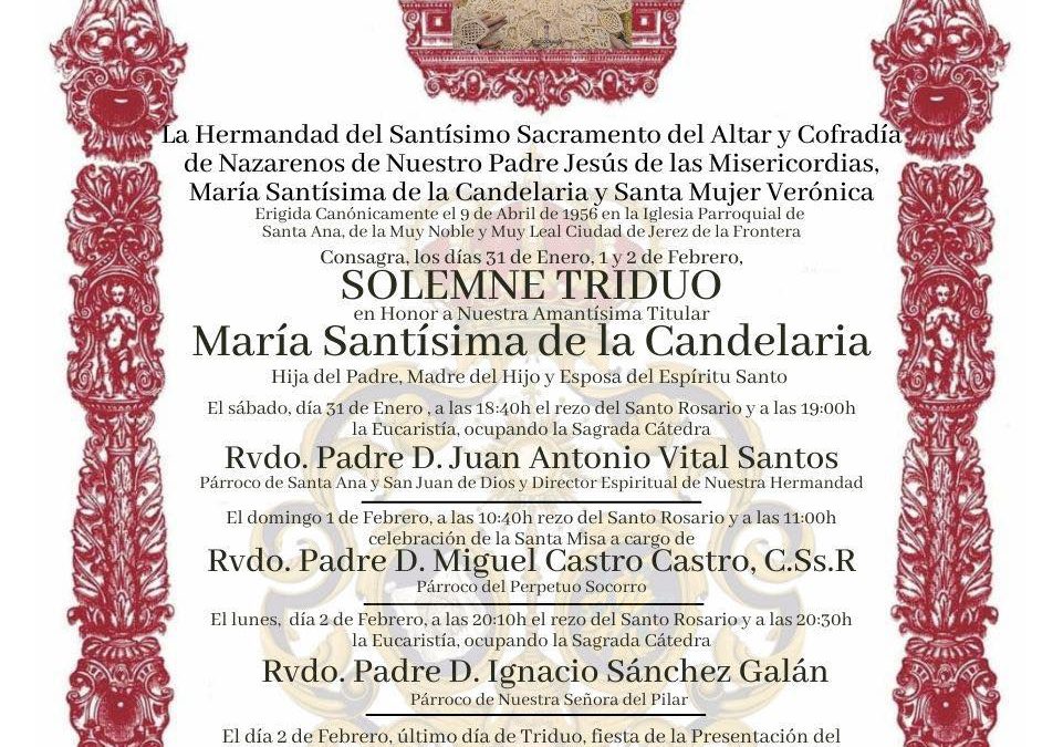 La Candelaria anuncia los cultos en honor a su titular mariana