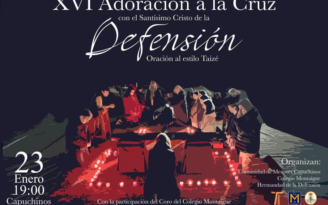 Capuchinos acogerá la XVI Adoración a la Cruz con el estilo de Taizé