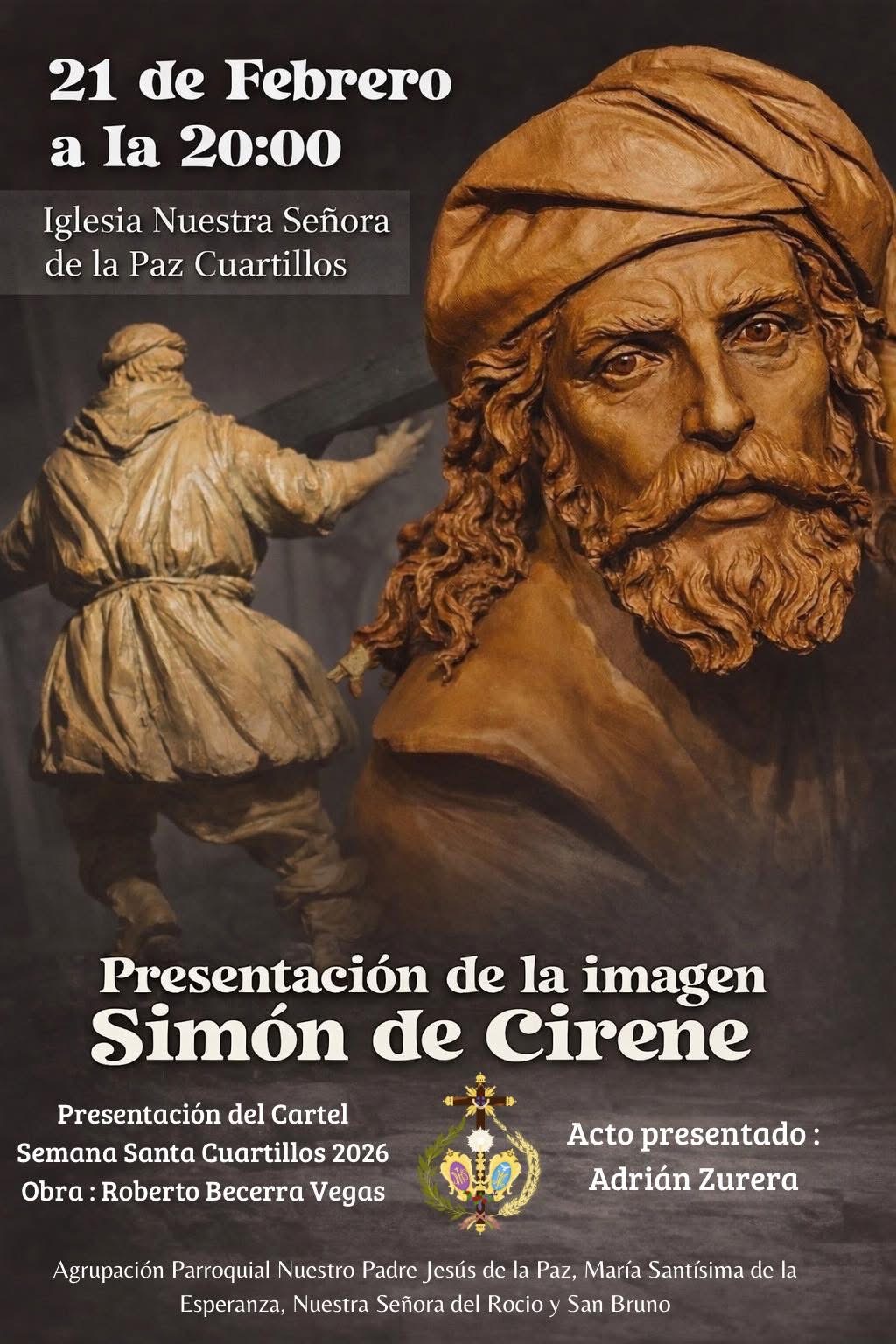 Cuartillos presentará su cartel y la nueva imagen del Cirineo el 21 de febrero