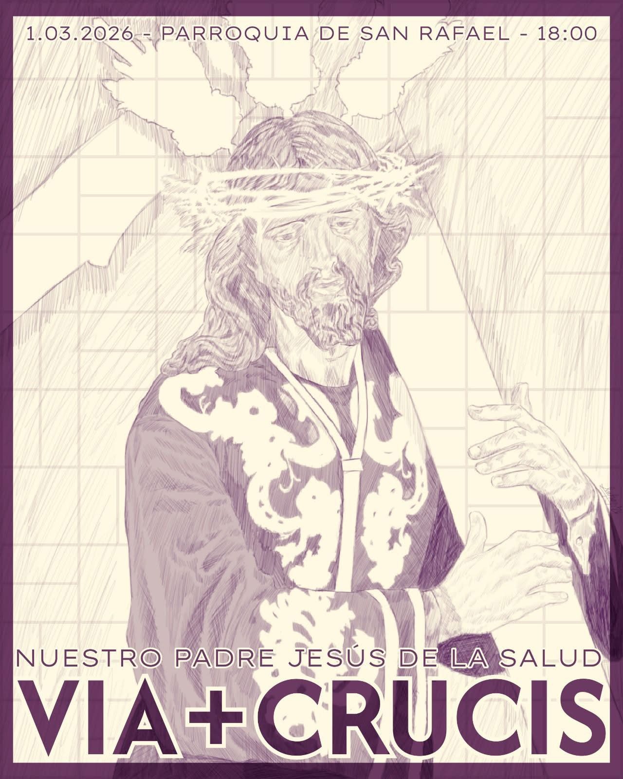 El Señor de la Salud de San Rafael presidirá este domingo el Vía Crucis Parroquial