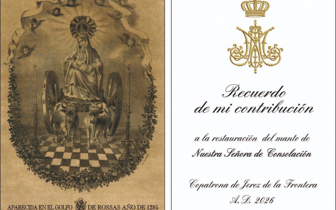 Campaña para la restauración del manto de la Virgen de Consolación