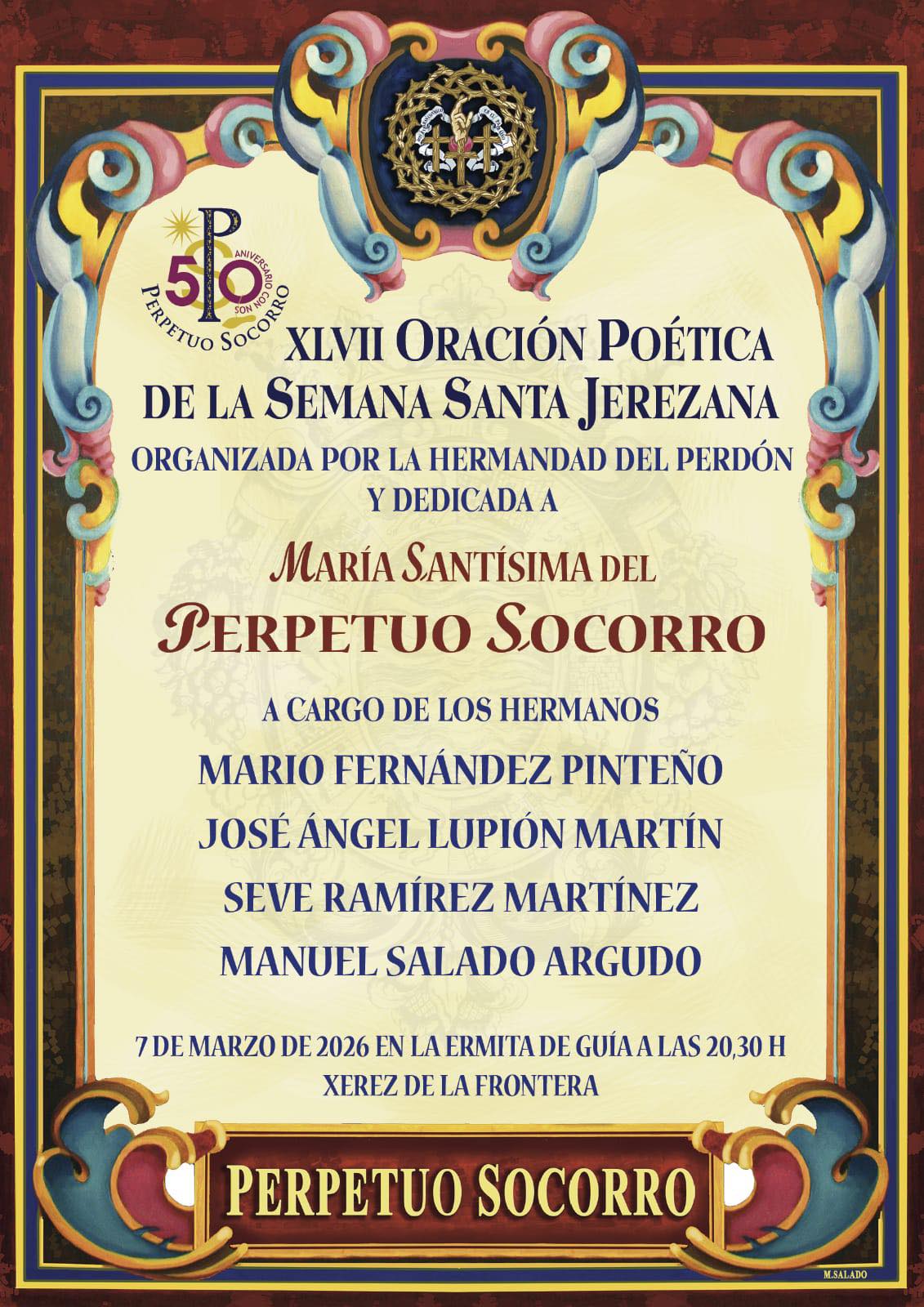 Oración Poética a María Santísima del Perpetuo Socorro por el 50 Aniversario del Perdón